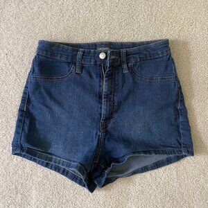 Wild Fable High Waisted Dark Wash Shorts